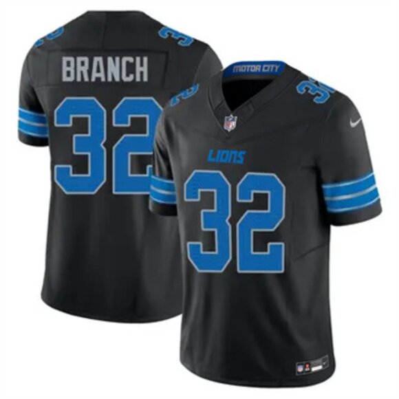 Mens Youths Kids Womens Brian Branch Black Stitched Vapor Jersey